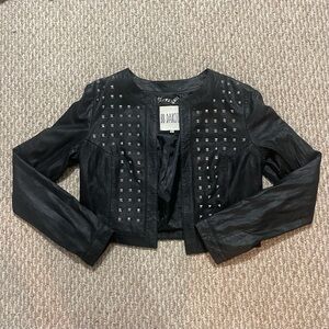 Bb Dakota Studded Black Women's Jacket